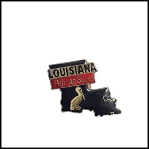 Louisiana Pelican State Souvenir Travel Collectible Lapel Pin‎